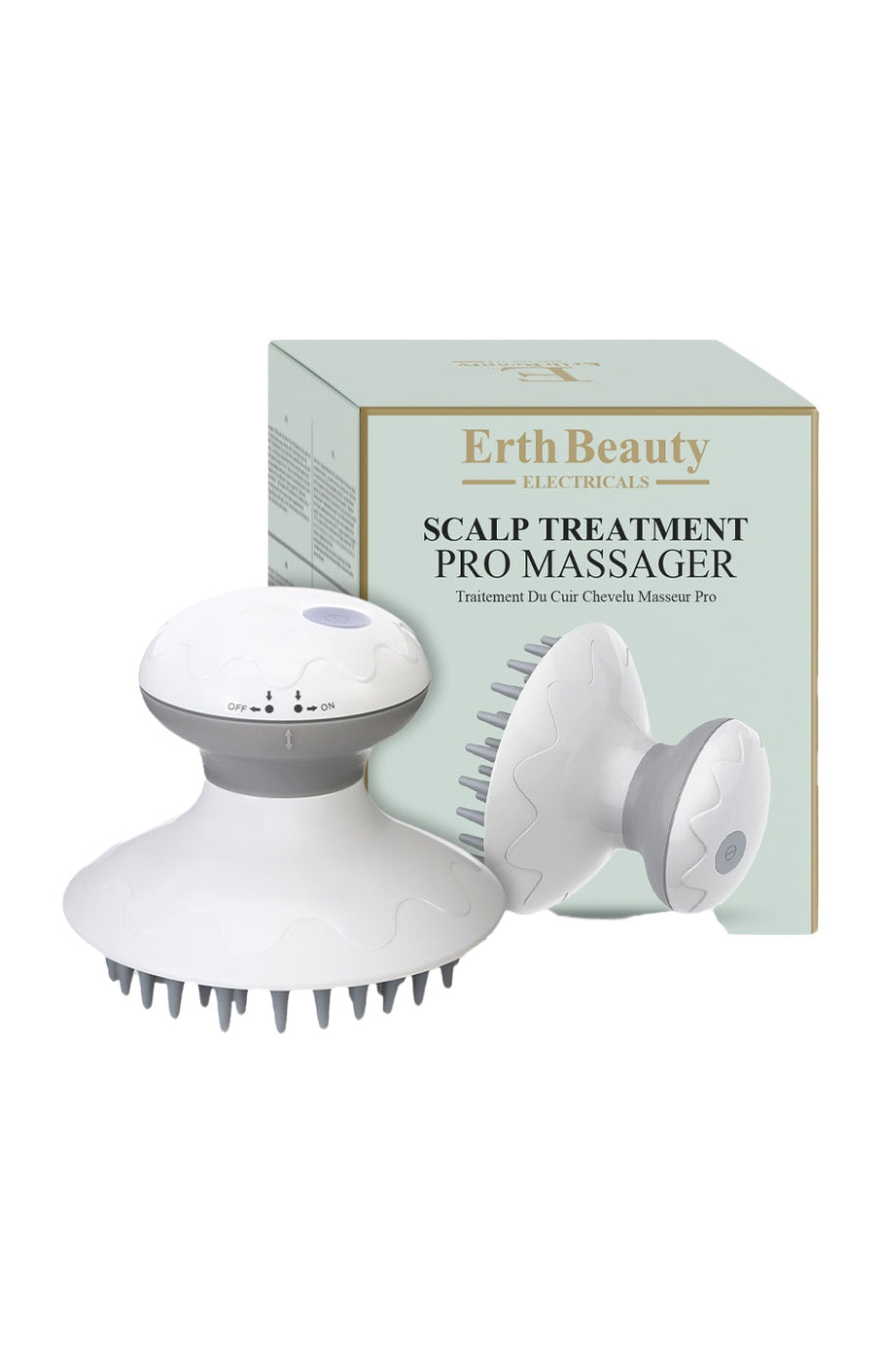 Electronic Scalp Massager - White