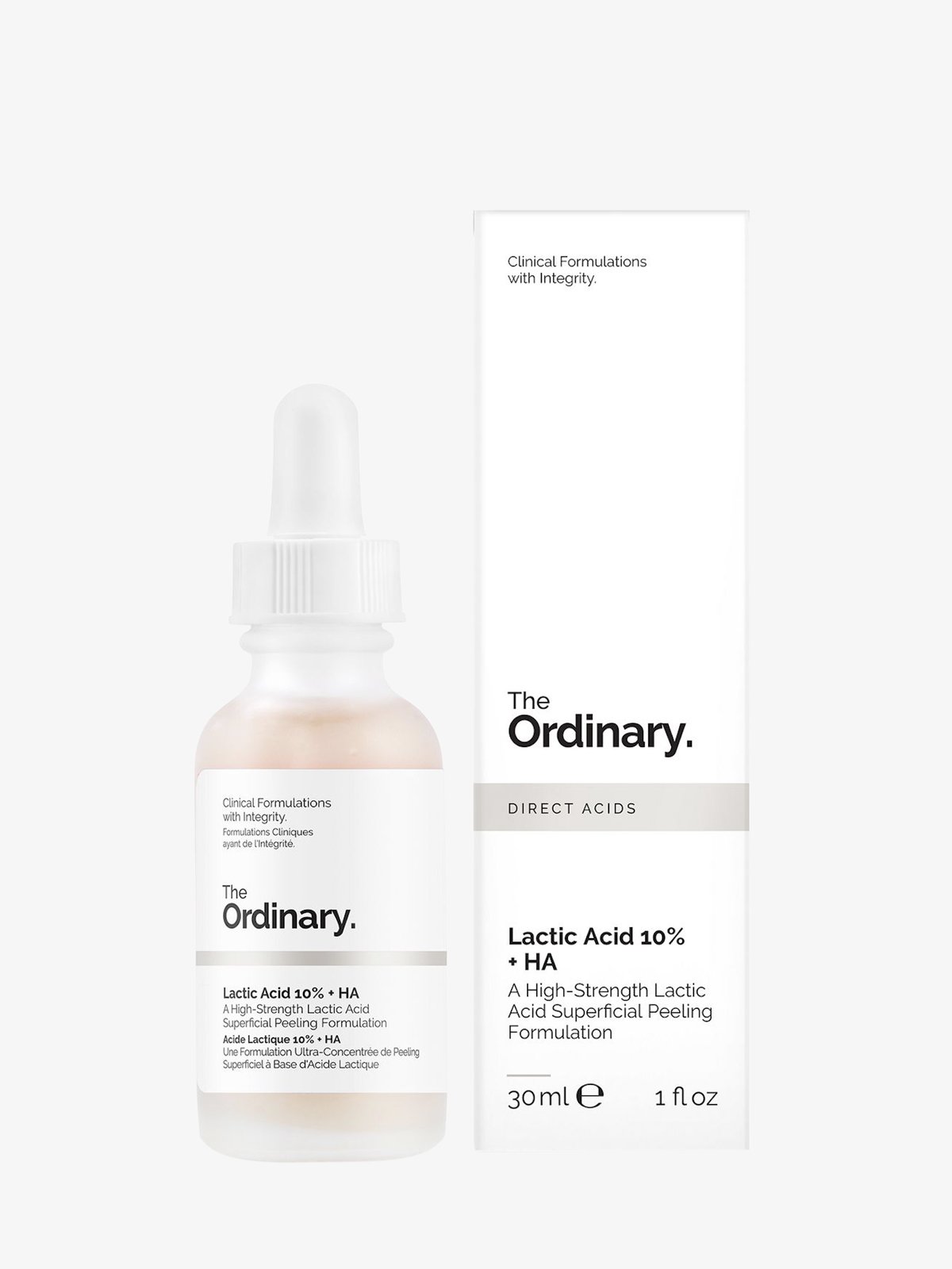 Acide Lactique 10 % + Acide Hyaluronique – The Ordinary | 30 ml
