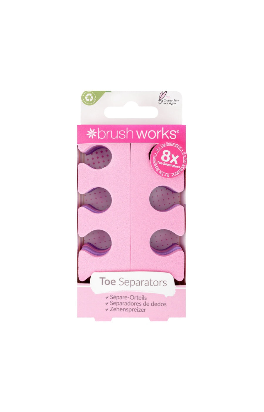 Toe Separators - Pink &amp; Purple - Body - 4 Pairs