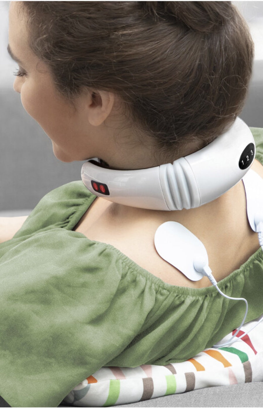 Electromagnetic neck and back massager