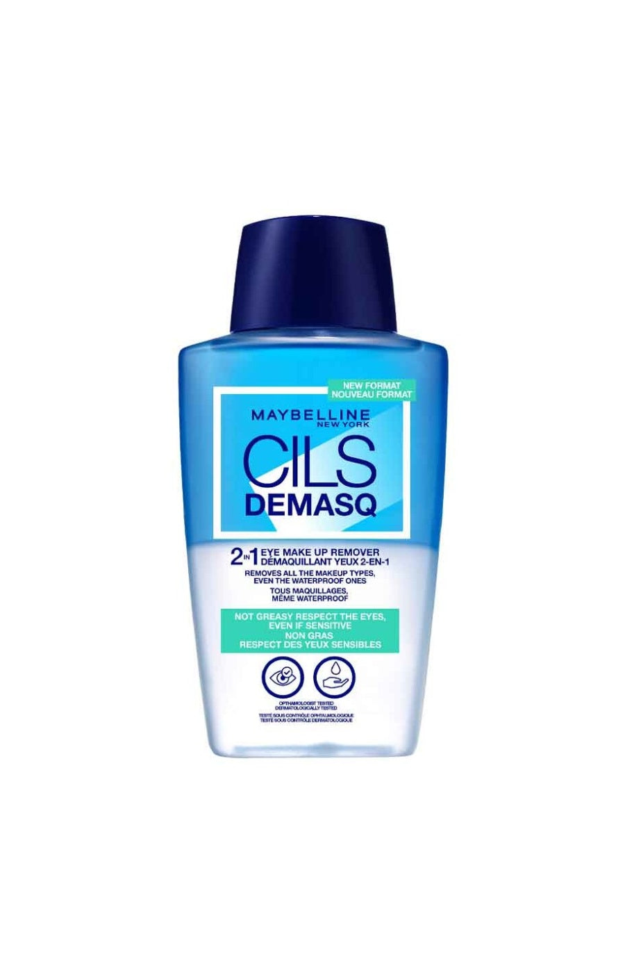 2-in-1 Bi-Phase Eye Makeup Removers - Waterproof - 2 x 150 ml