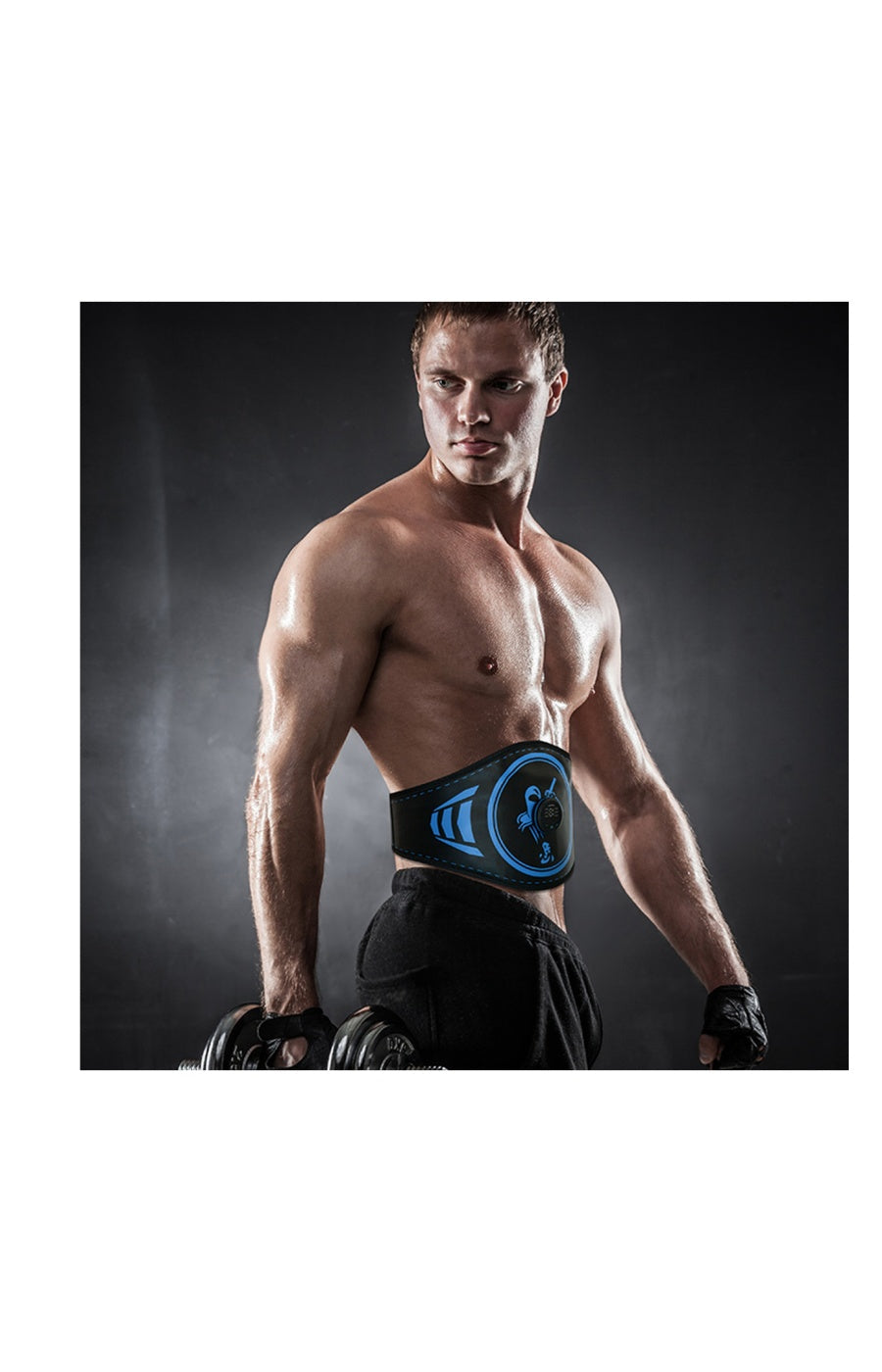 Electrostimulation belt for the waist and abdomen