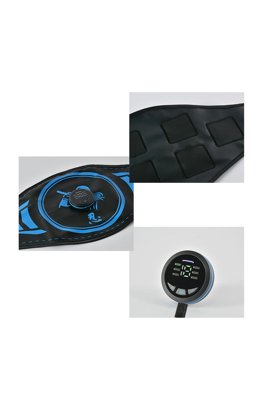Electrostimulation belt for the waist and abdomen