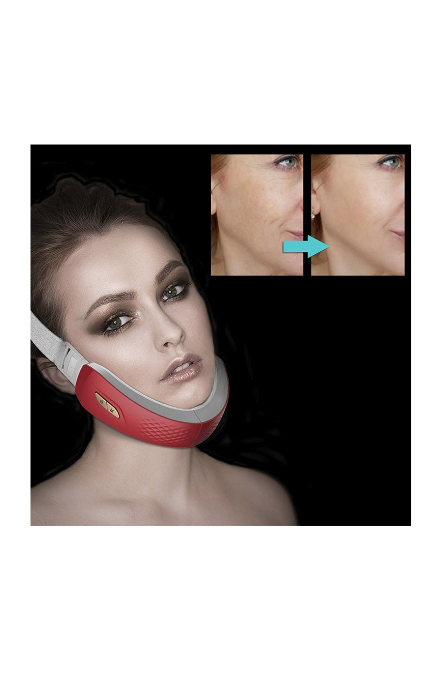 Electrostimulation Facial Belt - Red