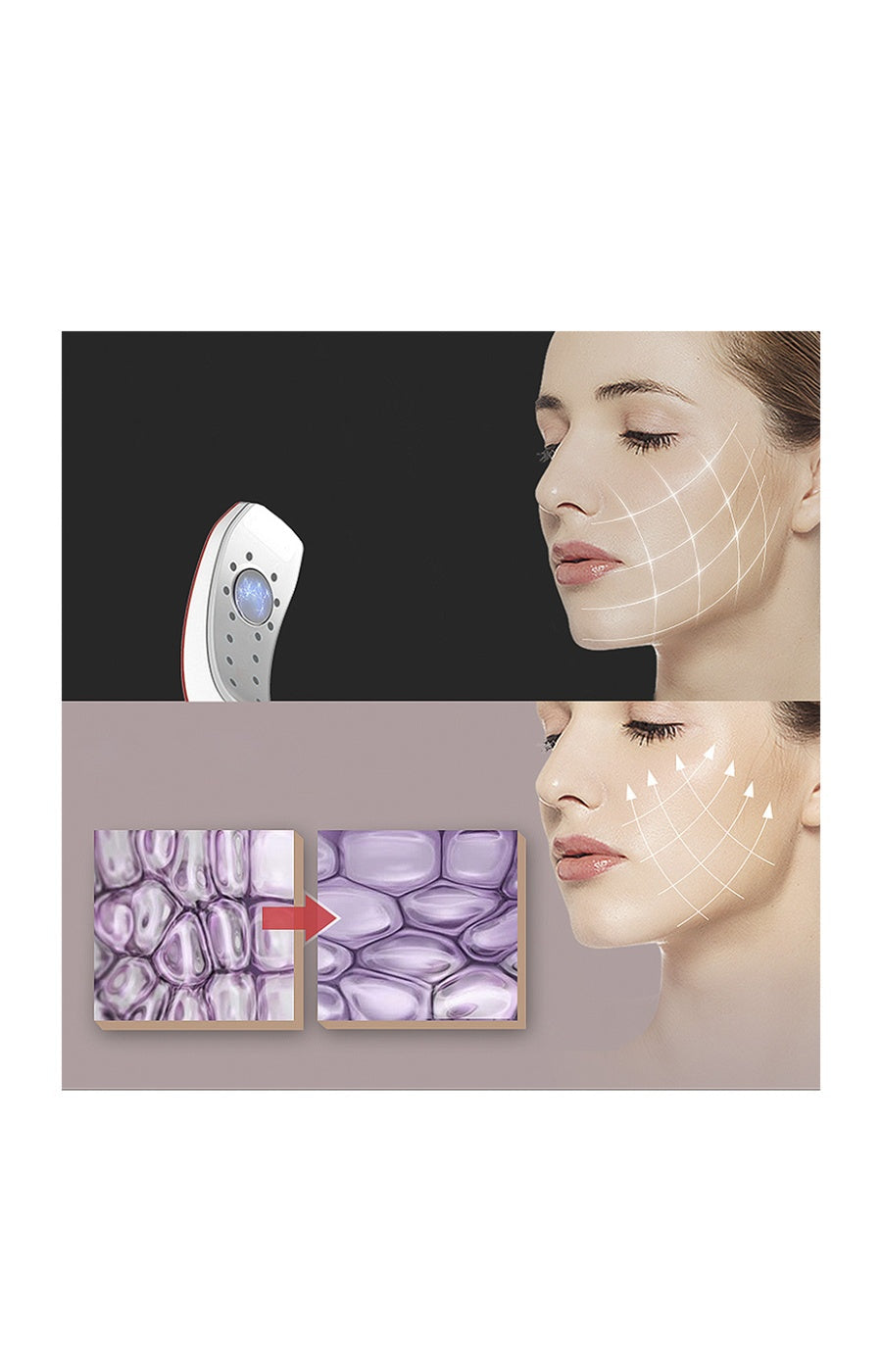 Electrostimulation Facial Belt - Red