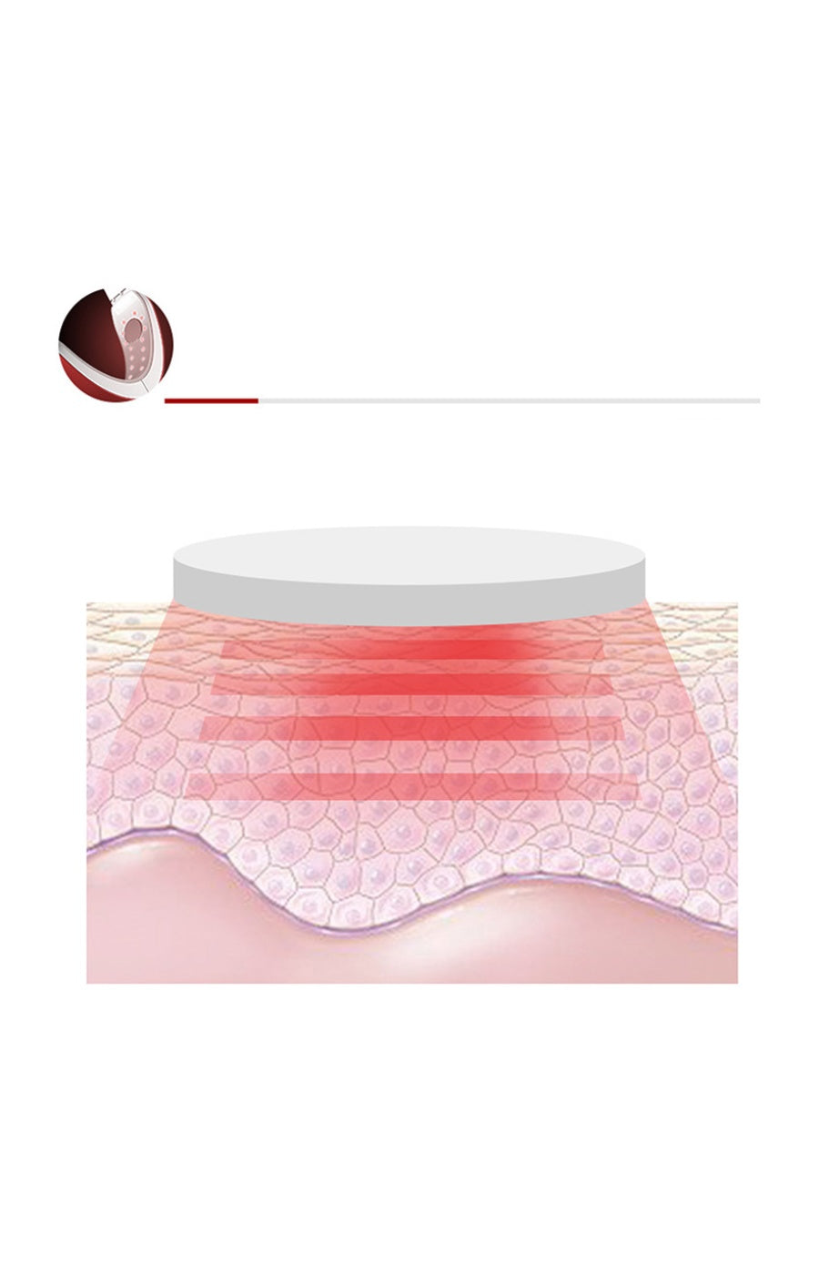 Electrostimulation Facial Belt - Red
