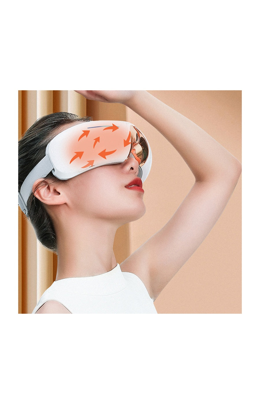 Heated Eye Massager - 4 Modes - White