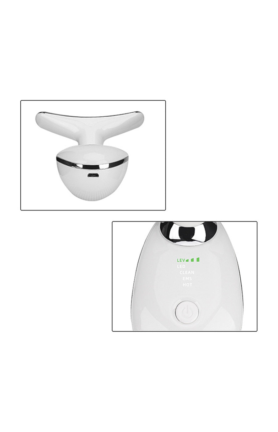Ultrasonic Massager - Face &amp; Neck - White