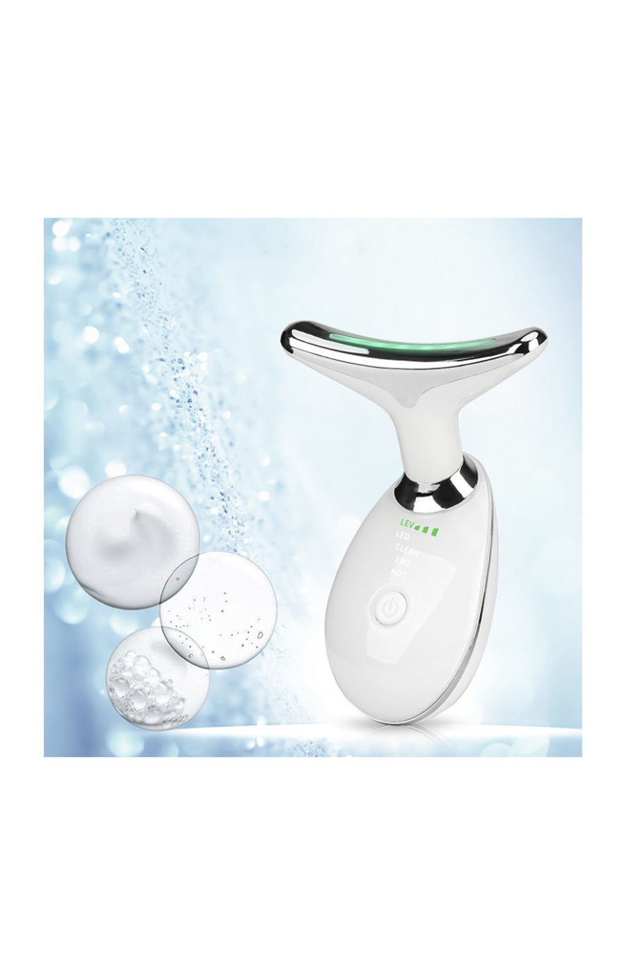 Ultrasonic Massager - Face &amp; Neck - White