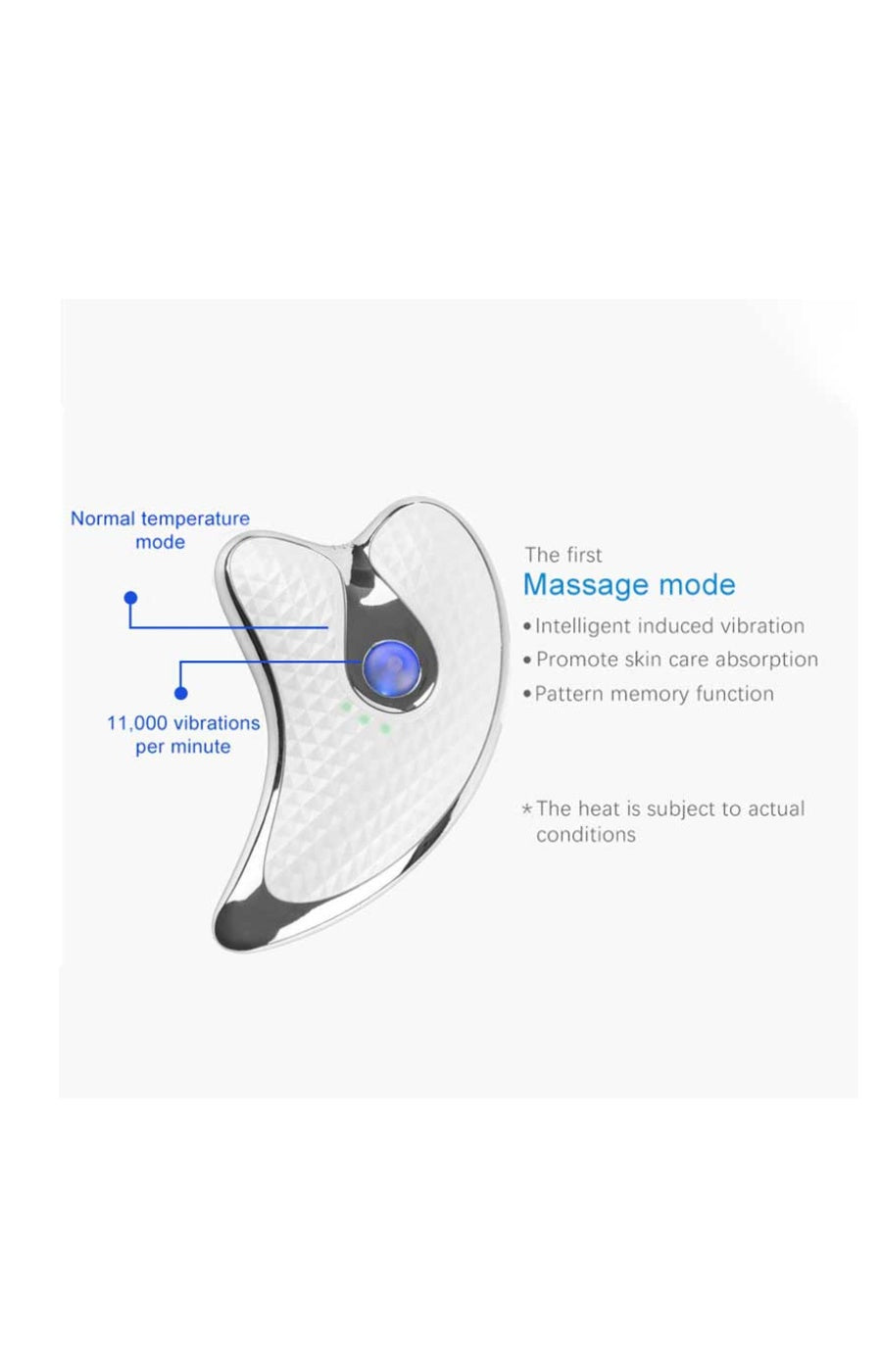 Vibrating Gua Sha - Face - White