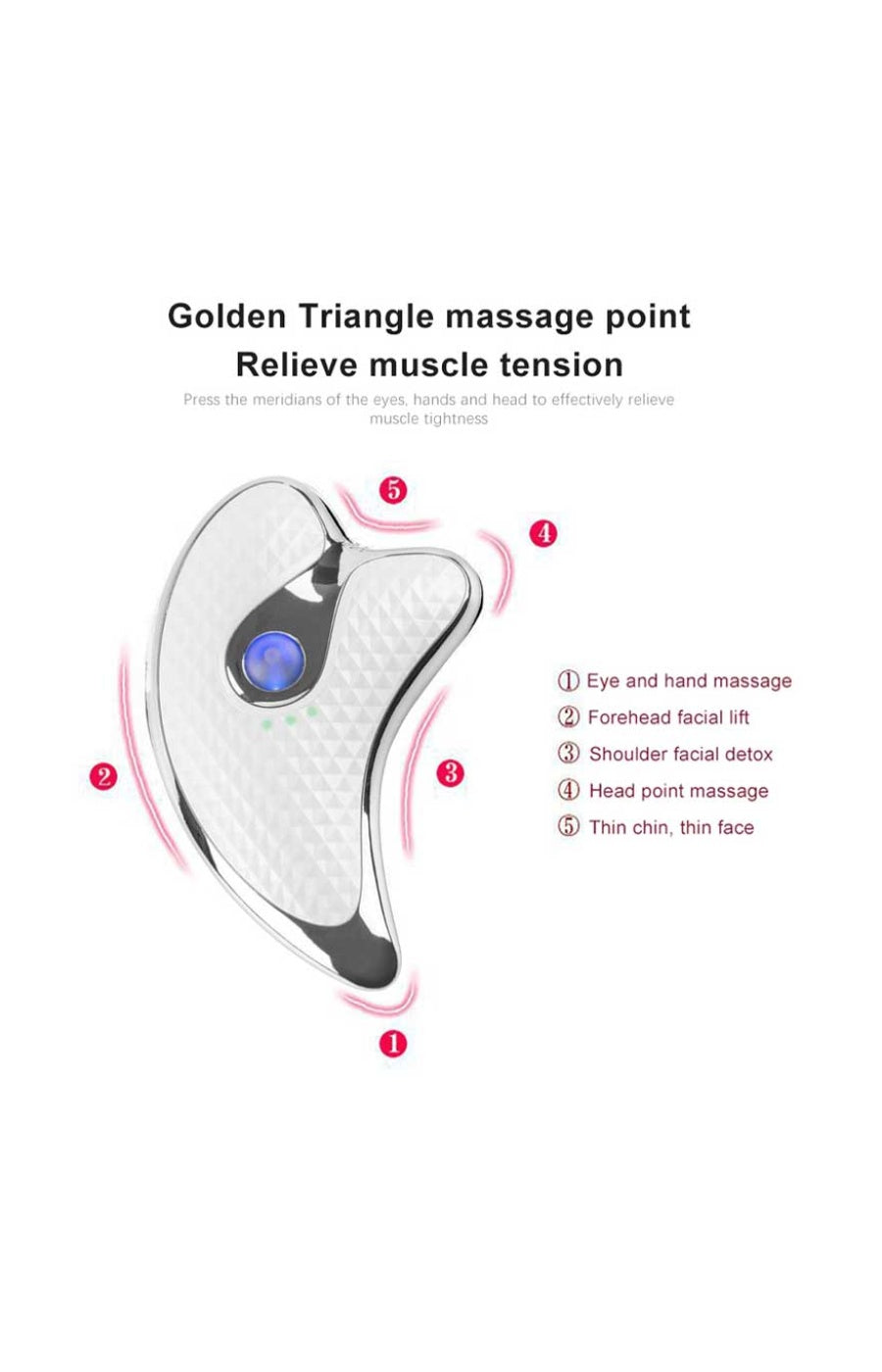 Vibrating Gua Sha - Face - White