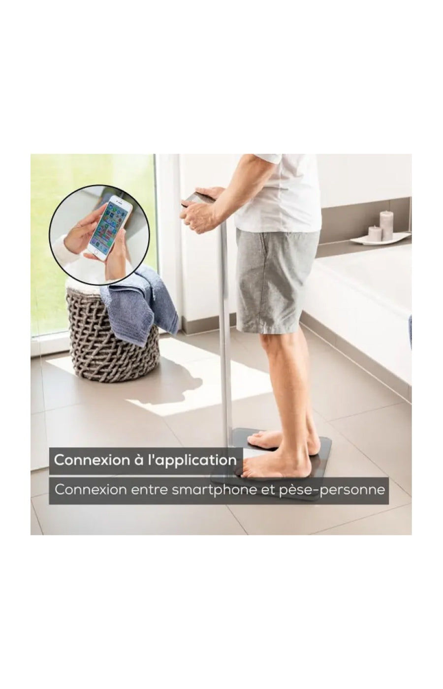 Connected Impedance Meter - Weight, Fat, Water, Muscle &amp; Bone Mass