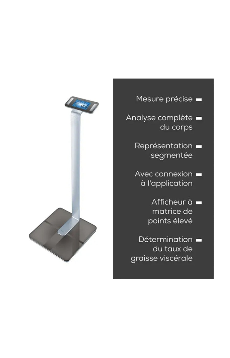 Connected Impedance Meter - Weight, Fat, Water, Muscle &amp; Bone Mass