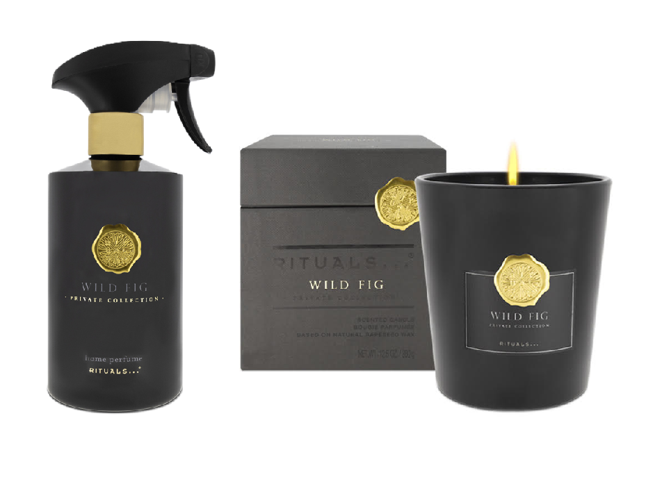 Rituals Wild Fig Private Collection Scented Candle 360g &amp; Room Spray 500ml Gift Set