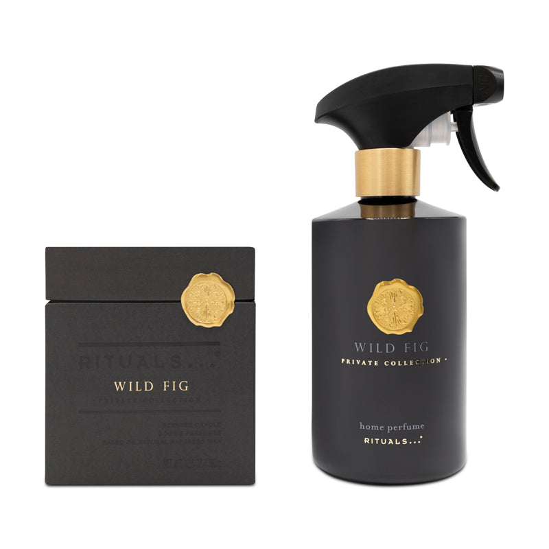 Rituals Wild Fig Private Collection Scented Candle 360g &amp; Room Spray 500ml Gift Set