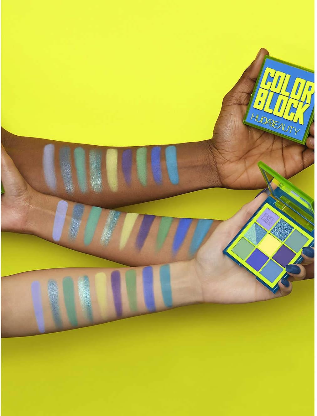 Palette fards à paupières Color Block – Teintes Bleu & Vert