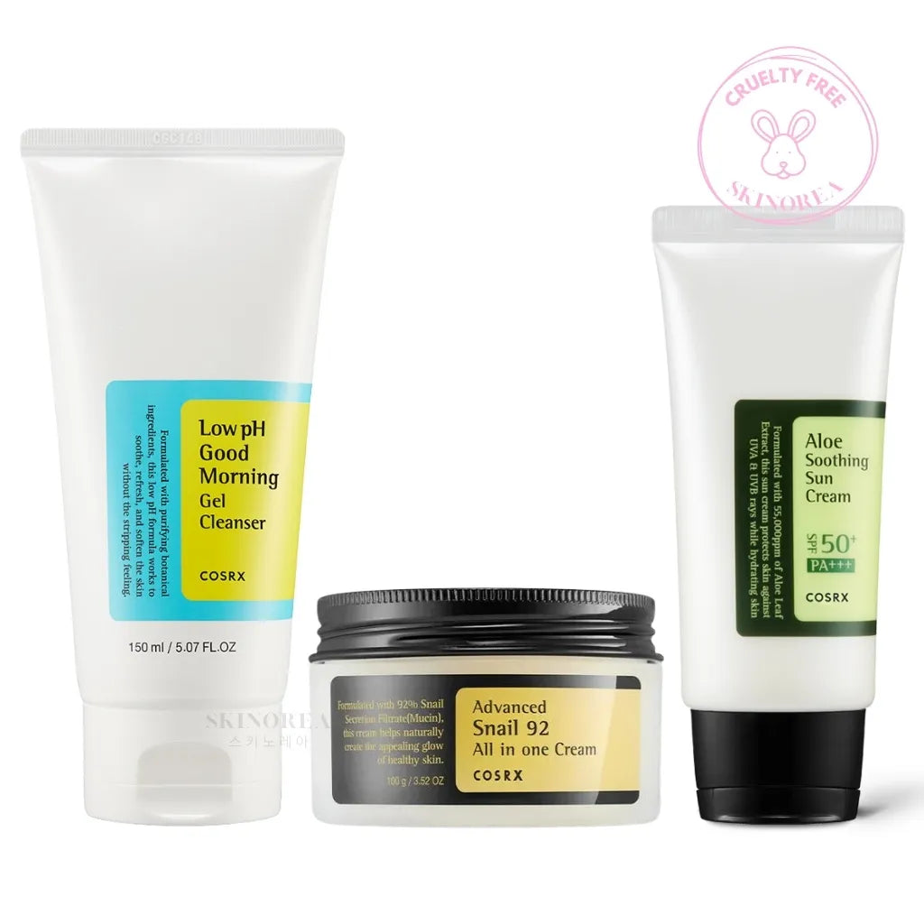 Pack COSRX Beginners - Cleanser + Cream + Sun cream