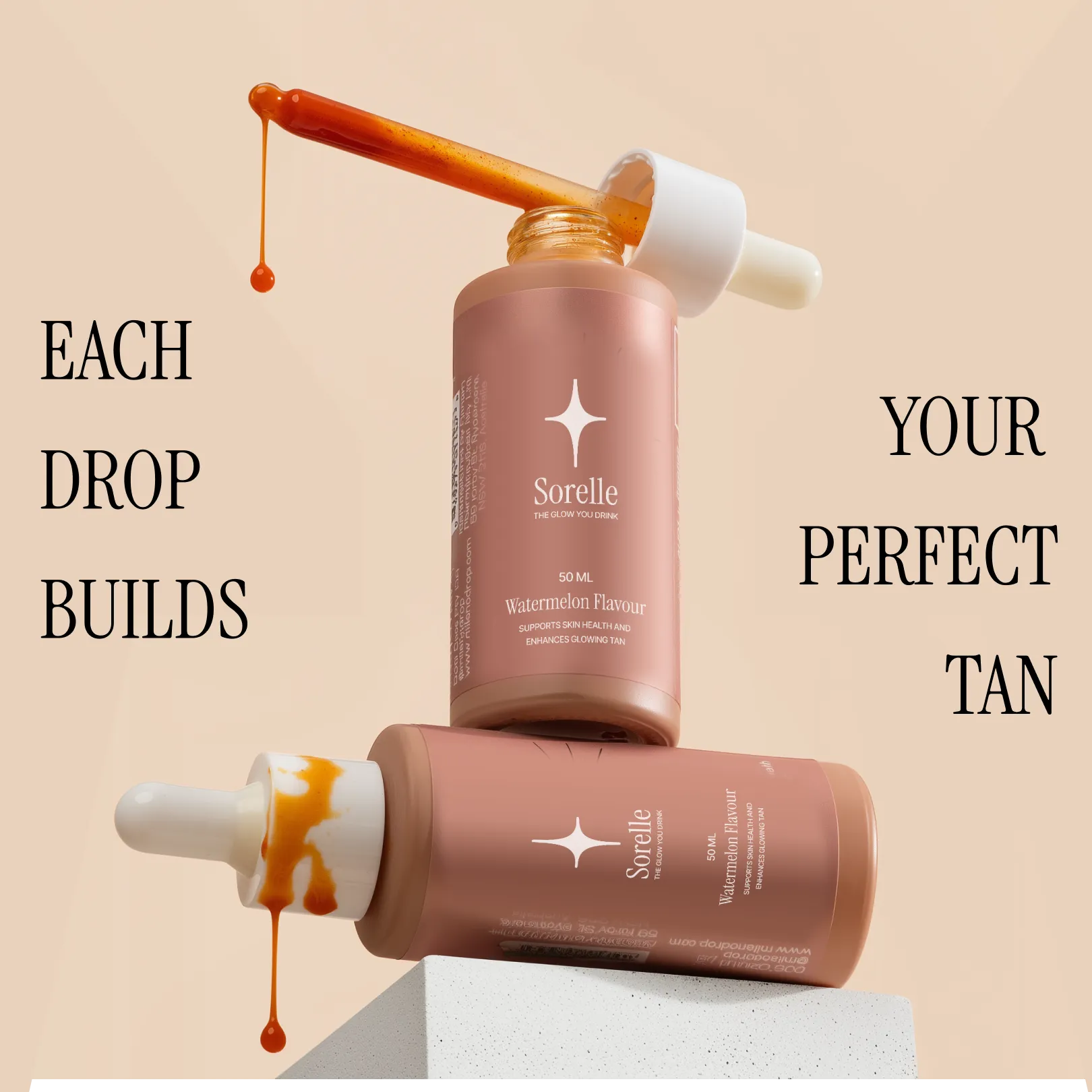 Sorelle Tanning Drops – The Glow You Drink 
