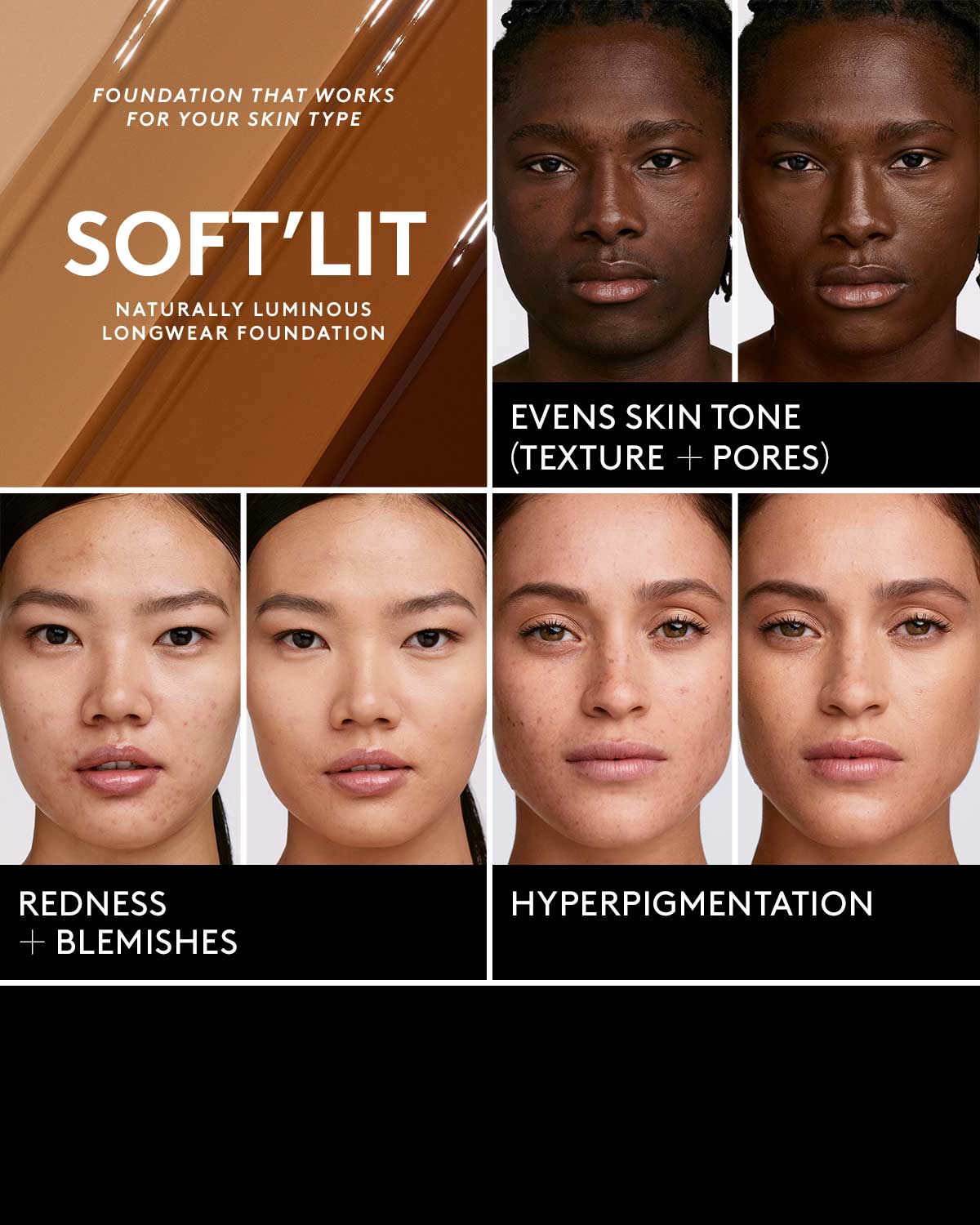 Soft'lit Naturally Luminous Longwear Foundation — 100