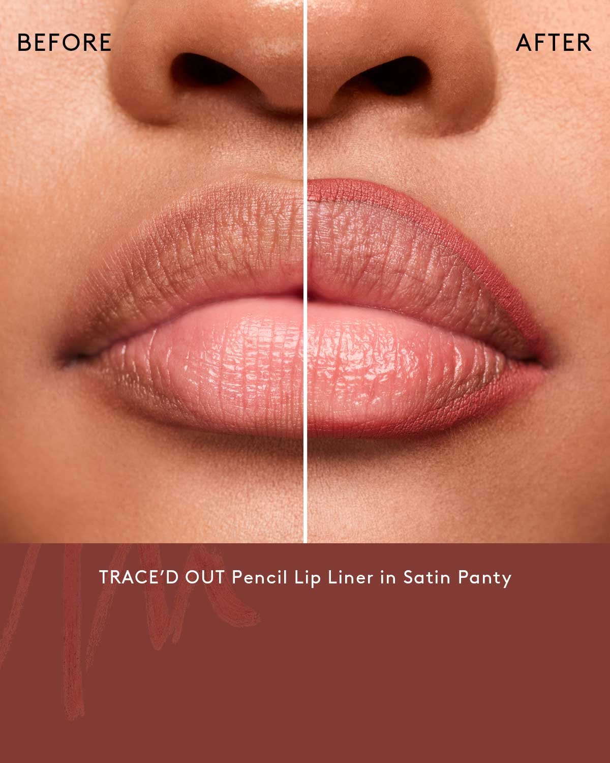 Trace'd Out Pencil Lip Liner—Satin Panty