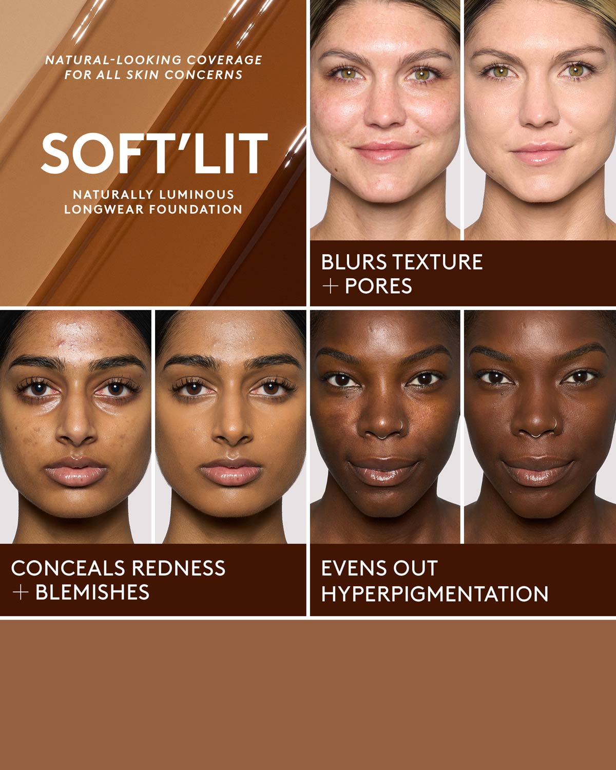 Soft'lit Naturally Luminous Longwear Foundation — 420