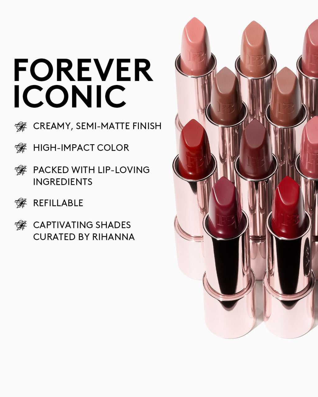 Fenty Icon The Fill Semi-Matte Refillable Lipstick — Miss Candy Venom