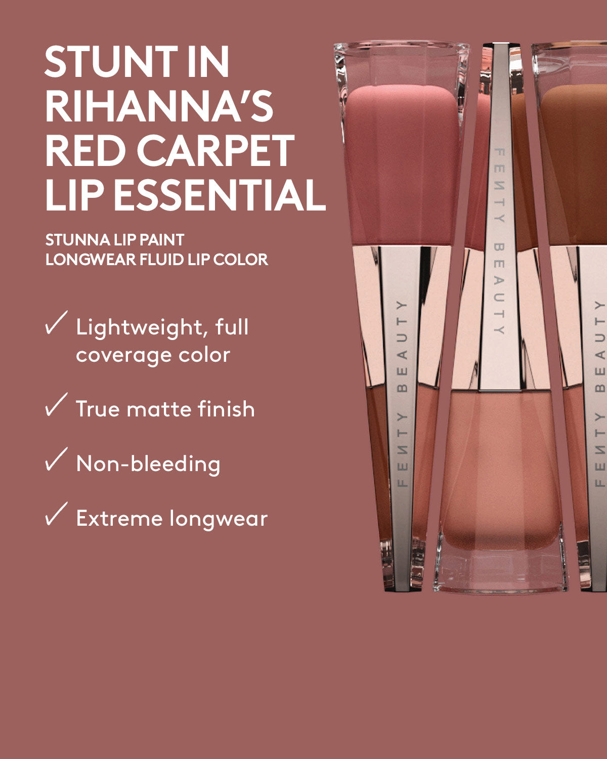 Stunna Lip Paint Longwear Fluid Lip Color — Uncensored