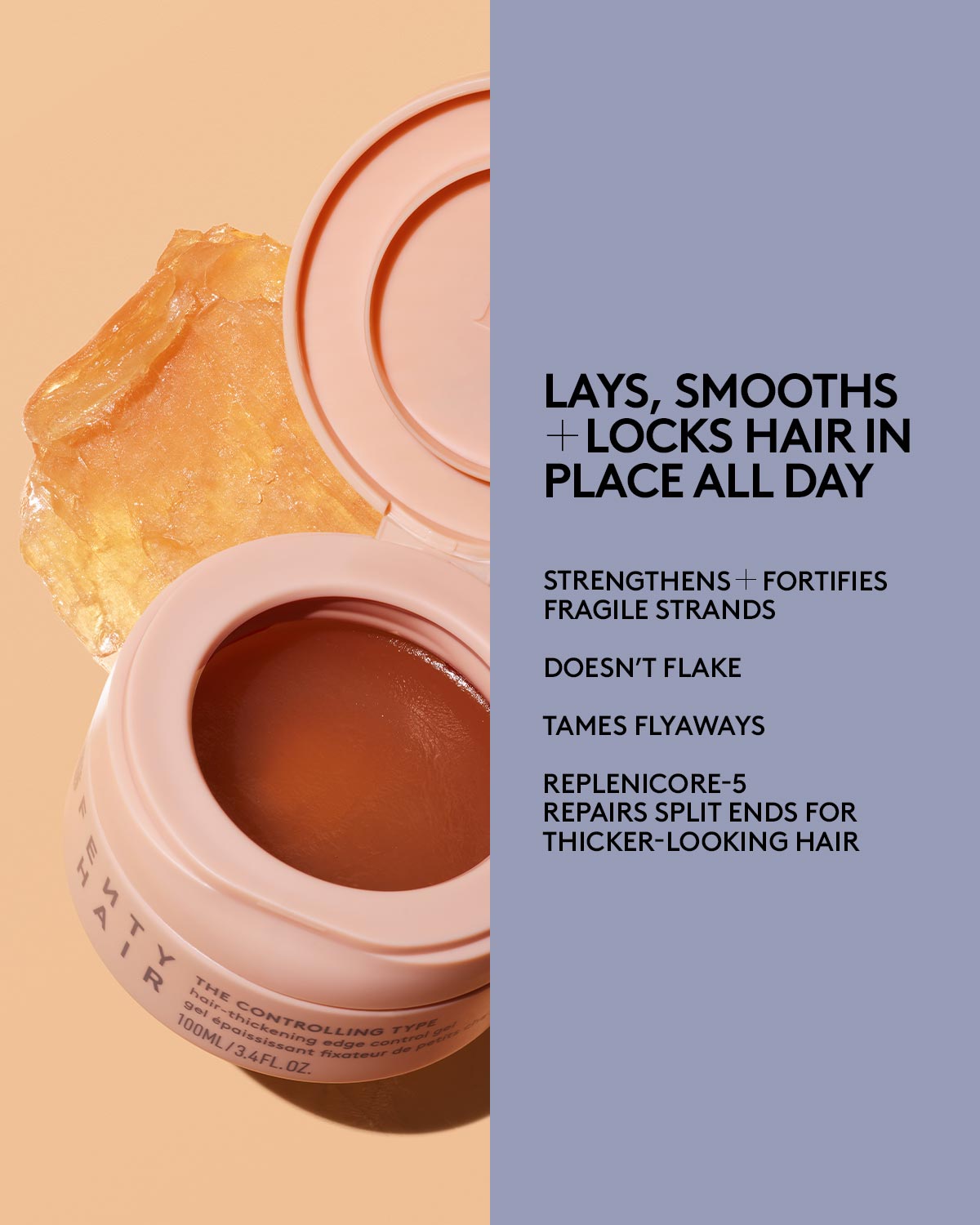 The Controlling Type Hair-Thickening Edge Control Gel + Styling Tool