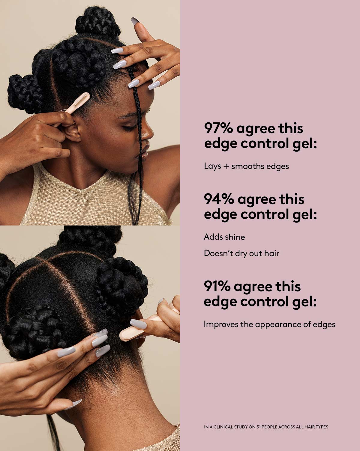 The Controlling Type Hair-Thickening Edge Control Gel + Styling Tool