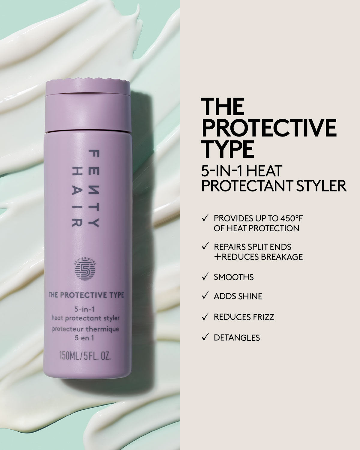 The Protective Type 5-in-1 Heat Protectant Styler