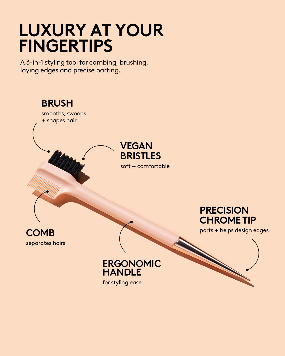 The Controlling Type Hair-Thickening Edge Control Gel + Styling Tool