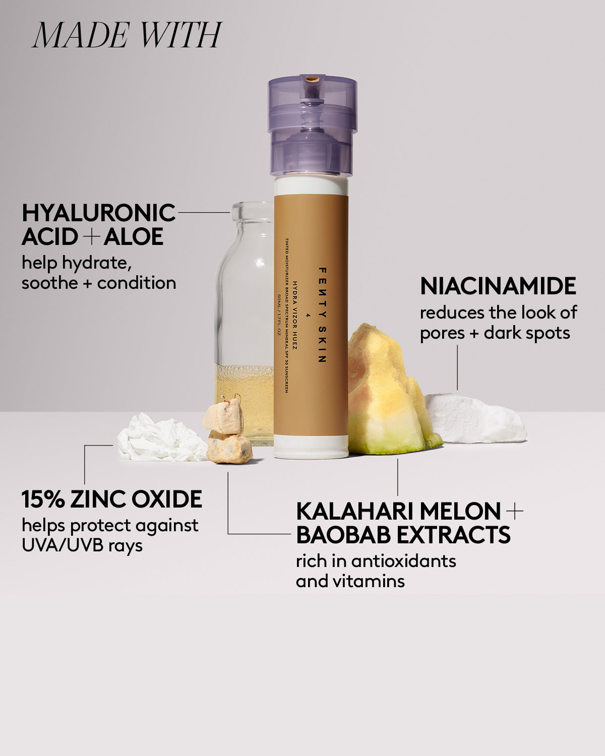 Hydra Vizor Huez Tinted Moisturizer Broad Spectrum Mineral SPF 30 Sunscreen Refill — 4