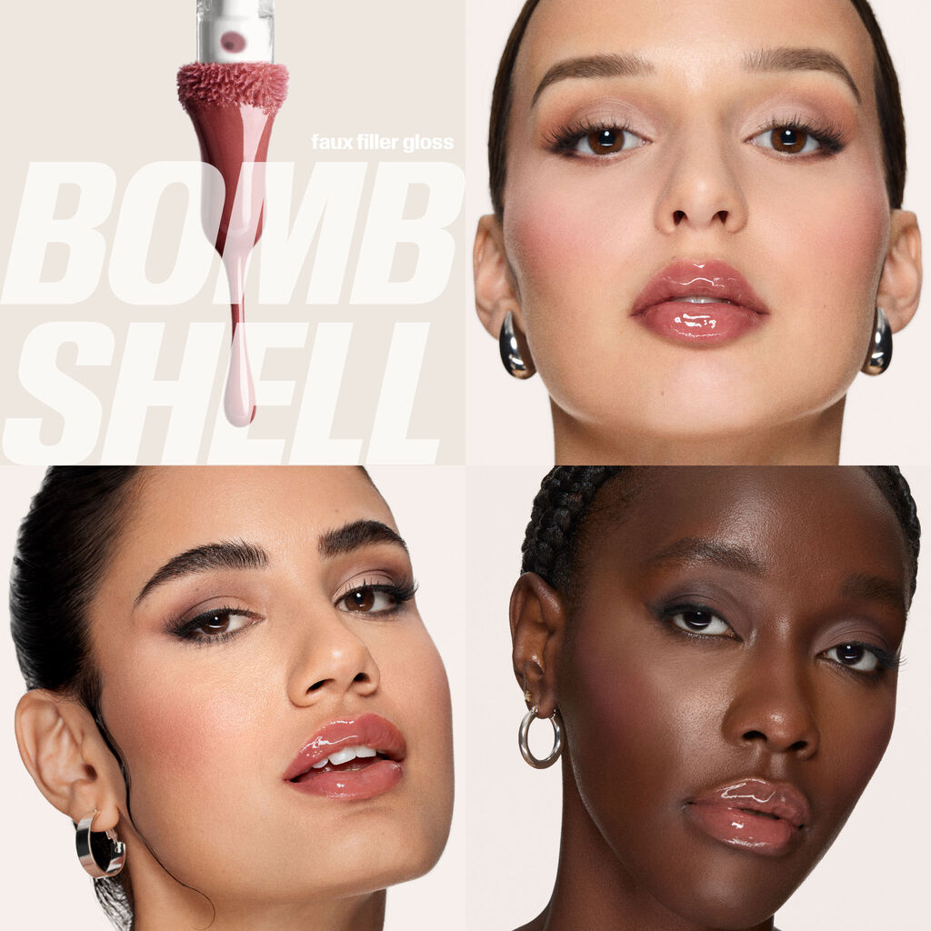 Huda Beauty – Coffret lèvres Pink Kit Juicy Bombshell (Lip Liner Pinky Brown + Rouge à lèvres Bombshell)