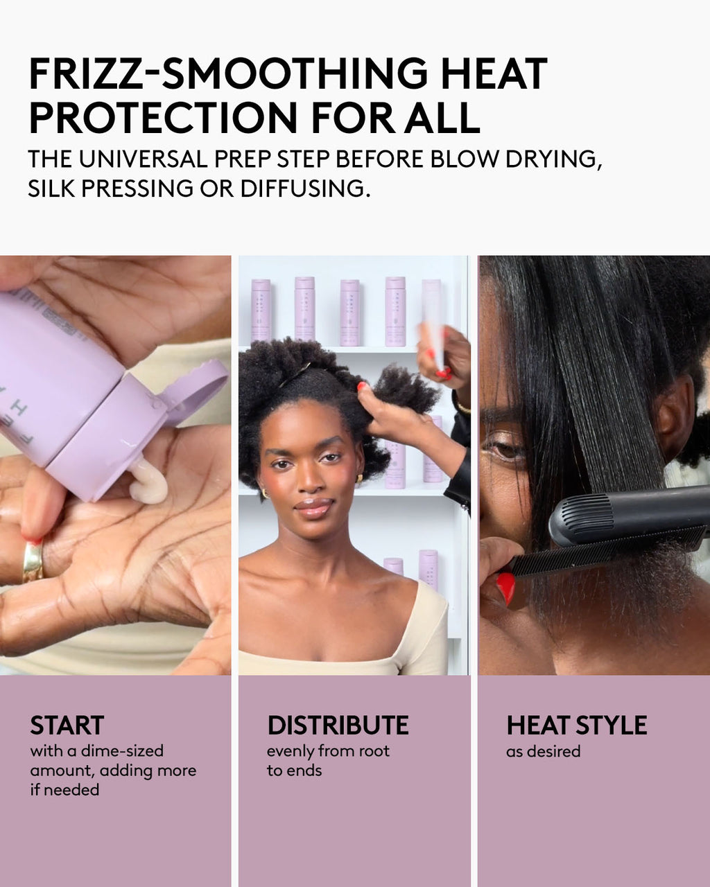 The Protective Type Frizz-Smoothing Heat Protectant Styling Cream