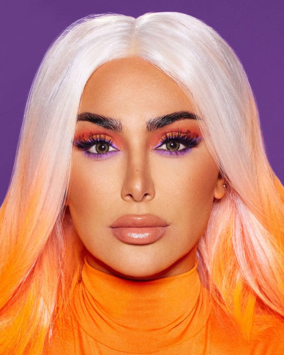 Palette fards à paupières Color Block – Teintes Orange & Violet