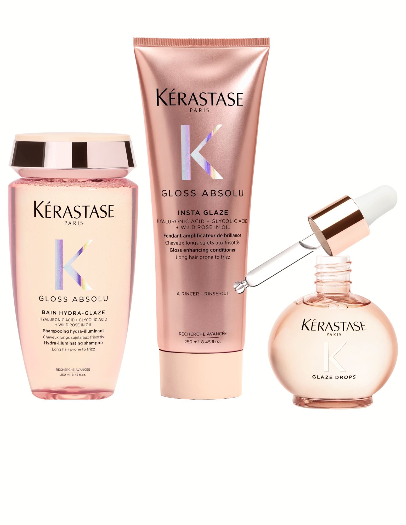 Routine Gloss Absolu : Trio brillance anti-frisottis
