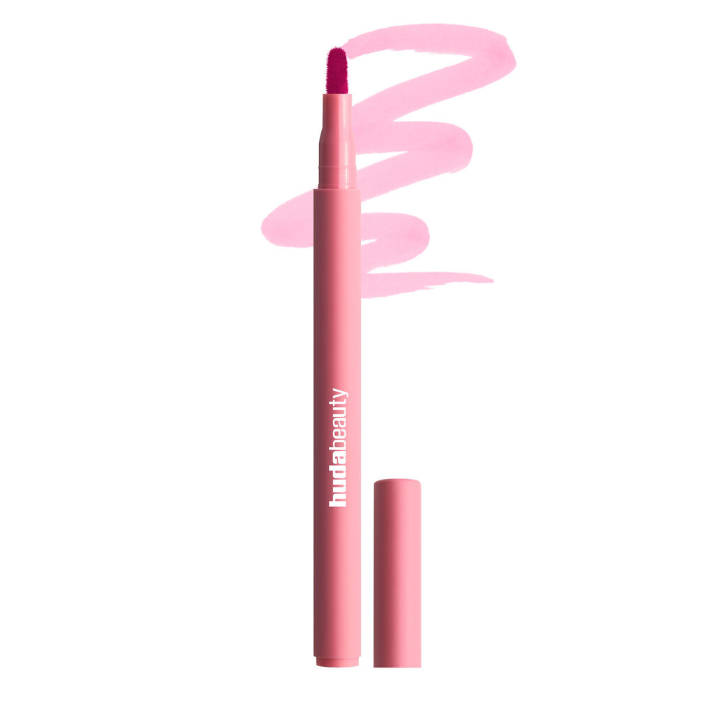 HUDA BEAUTY LIP CONTOUR LIP SATIN 12-HOUR WEAR  (BABY PINK)