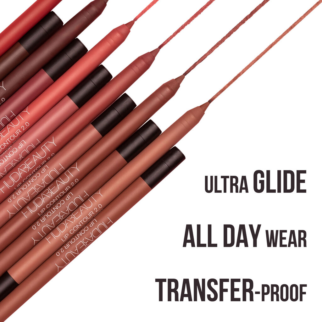 Huda Beauty – Crayon à lèvres automatique Lip Contour 2.0 – Teinte Vivid Pink