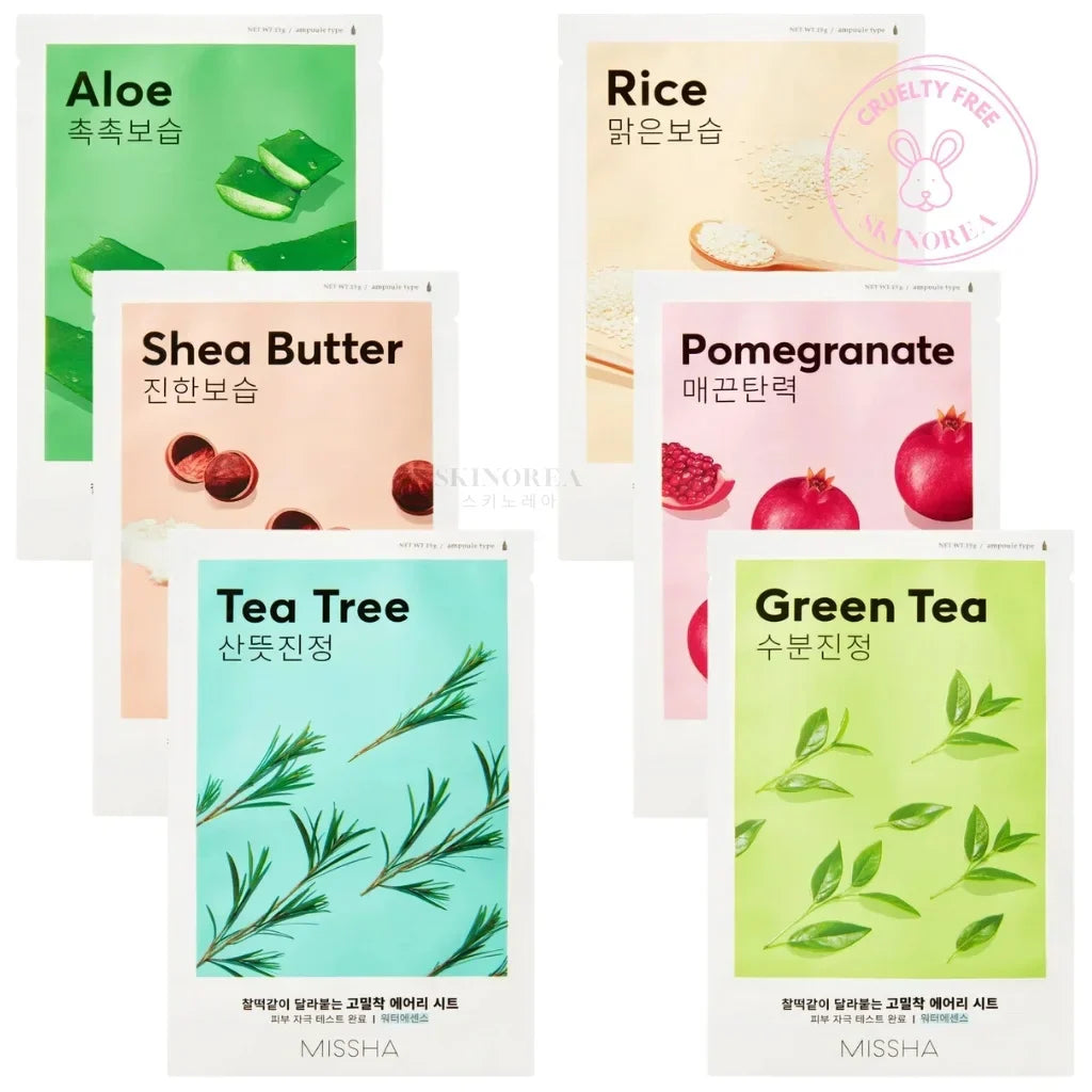 MISSHA Airy Fit Sheet Mask Pack - 6 masks