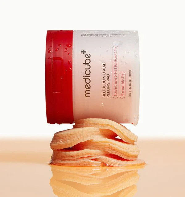 Red Succinic Acid Peeling Pad – Exfoliant Doux 70 Pads