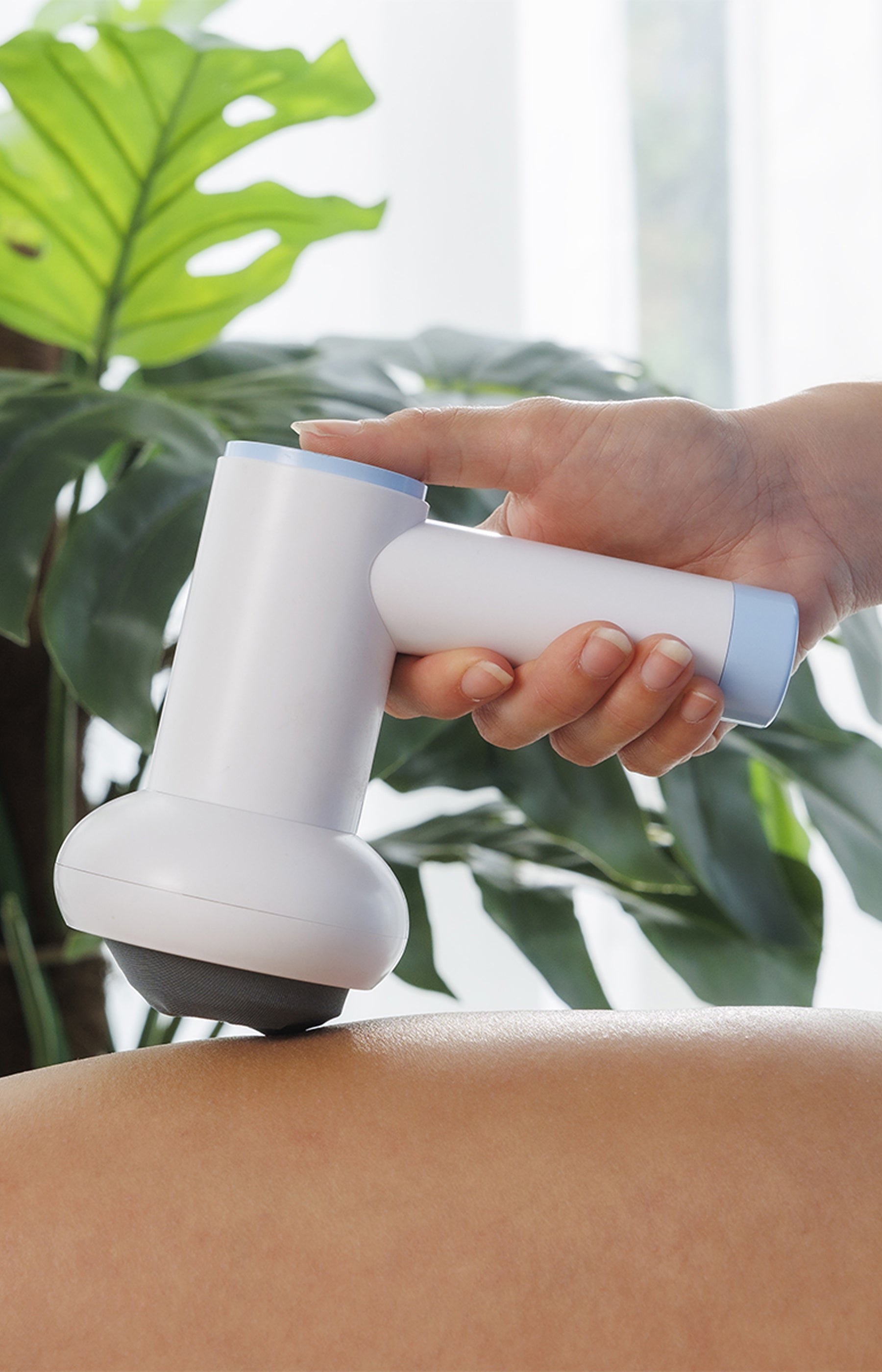 6 in 1 Anti-Cellulite Massage Gun - Body - White