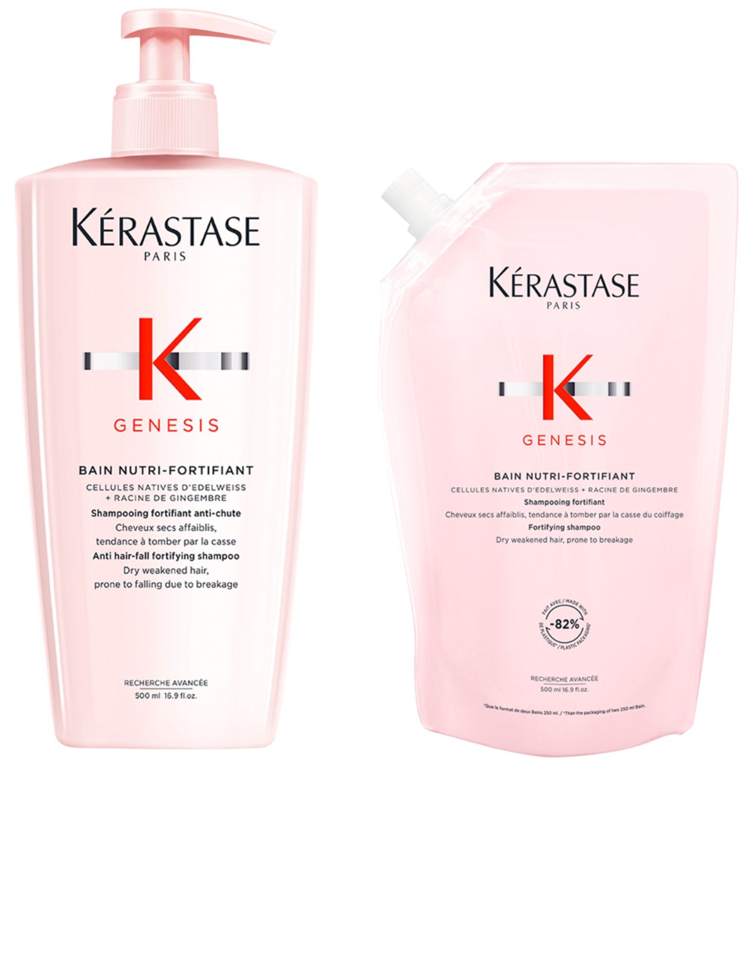 Duo Bain Nutri-Fortifiant & recharge - Genesis - 500ml