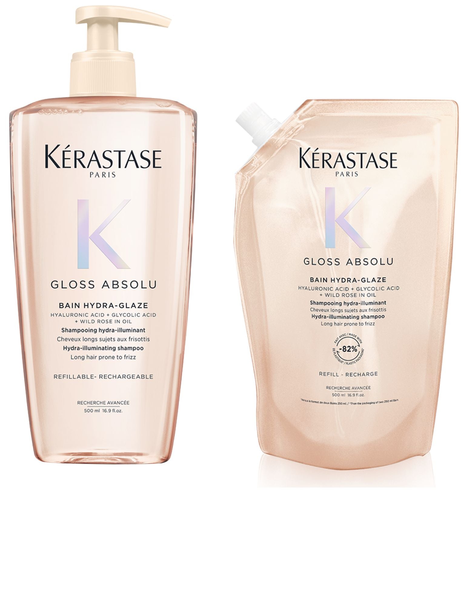 Duo Bain Hydra-Glaze & recharge - Gloss Absolu - 500ml