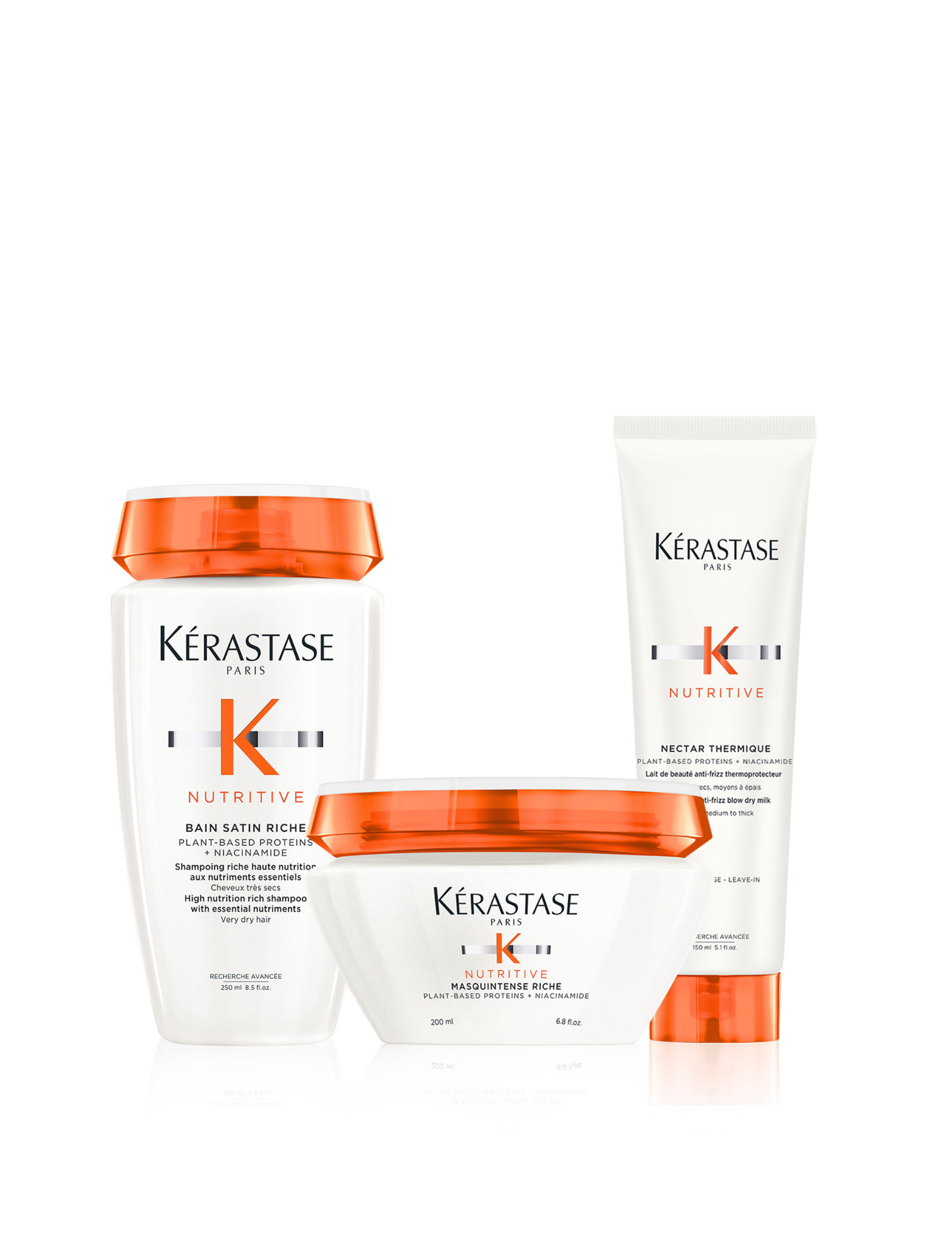 Nutritive : Routine hydratante intense pour cheveux moyens à épais