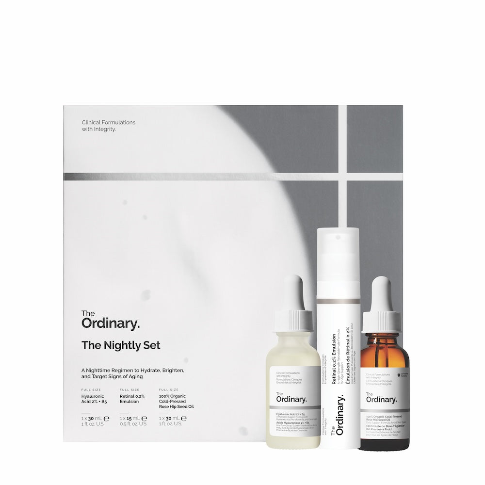 The Nightly Set – Coffret Nuit – The Ordinary (30 ml, 15 ml, 30 ml)