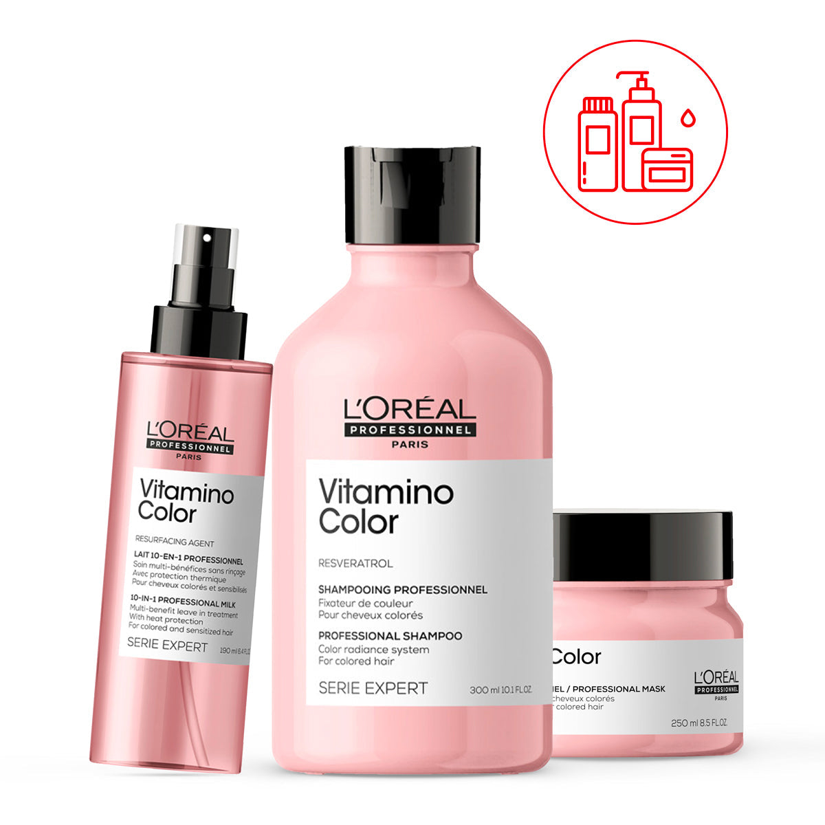 Routine Fixatrice de couleur Vitamino Color 740ml