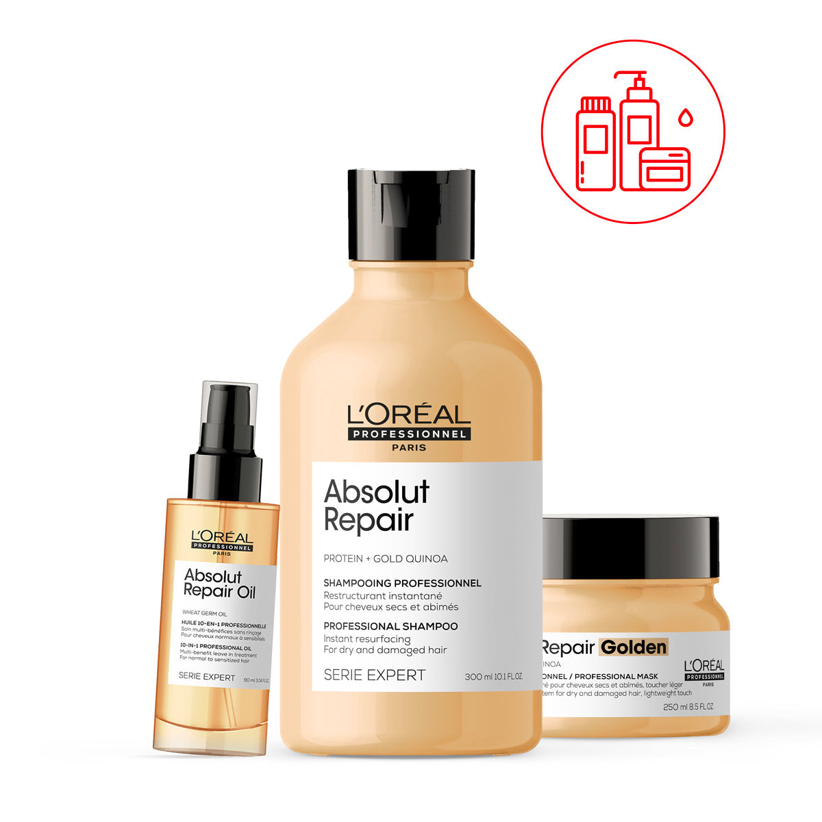 Routine Reconstructrice Instantanée Absolut Repair 640ml