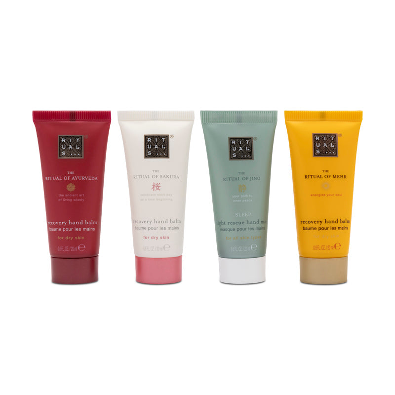 Rituals Hand Cream Set 4 x 20ml Mehr, Sakura, Ayurveda & Jing (Blemished Box)