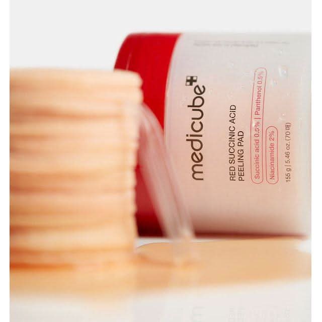 Red Succinic Acid Peeling Pad – Exfoliant Doux 70 Pads