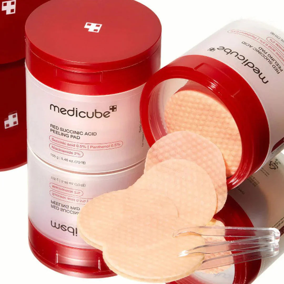 Red Succinic Acid Peeling Pad – Exfoliant Doux 70 Pads